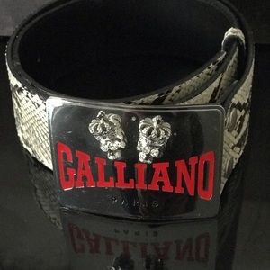 Haute Couture John Galliano Belt. Snake / Reptile.